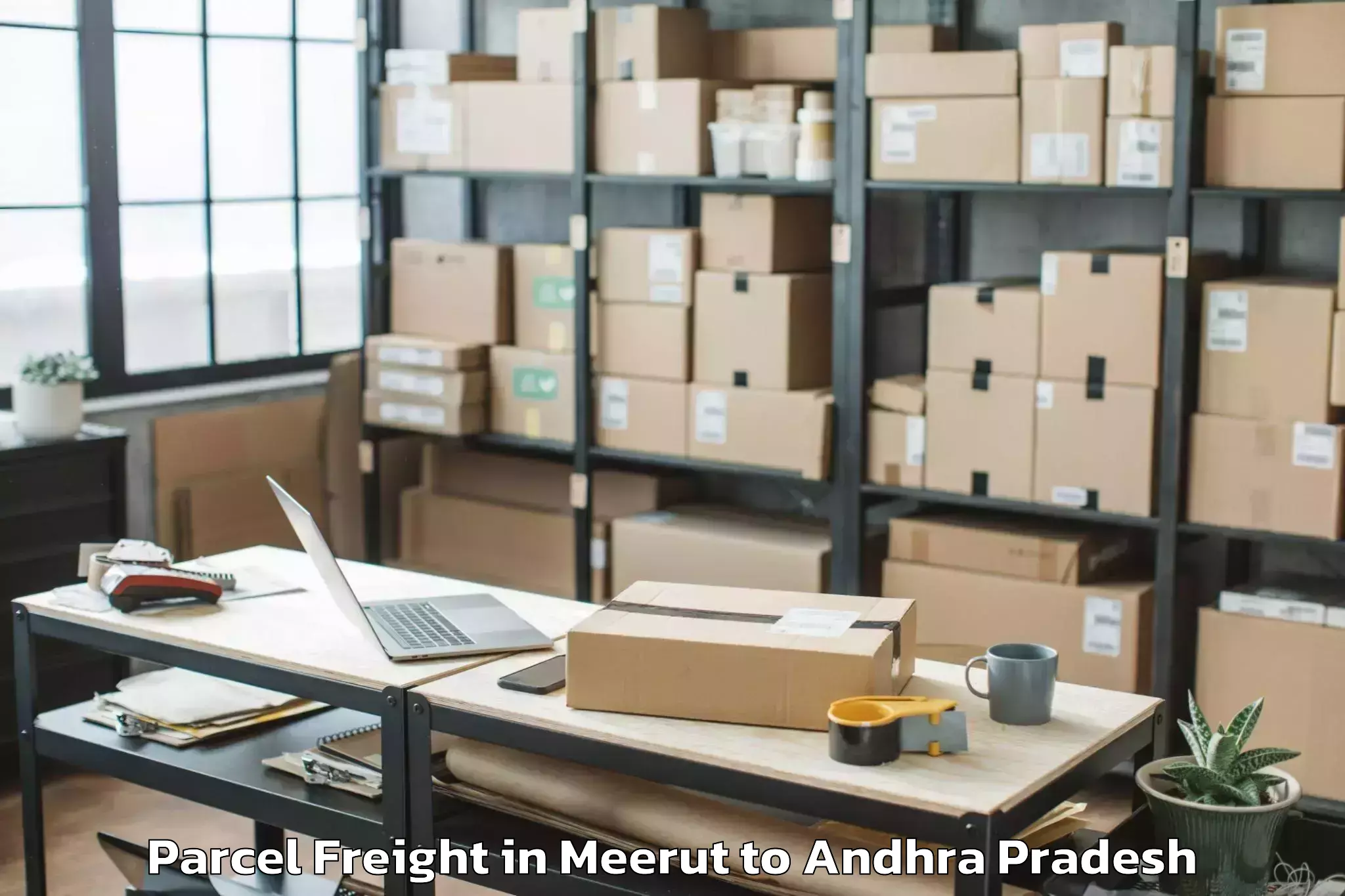 Discover Meerut to Kolanukonda Parcel Freight